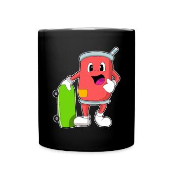Can Skater Skateboard - Mug uni - noir - Devant