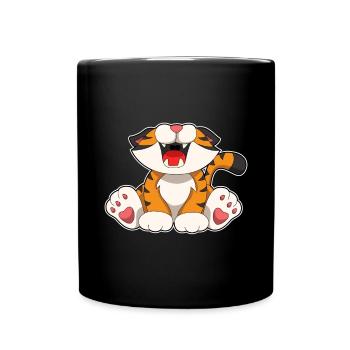 Roaring Tiger - Full Colour Mug - black - Front