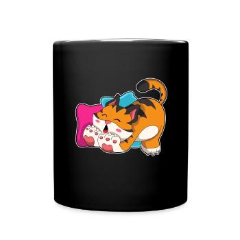 Süßer Tiger  - Tasse einfarbig - Schwarz - Vorne