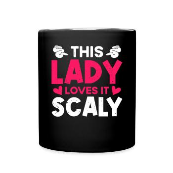 Damen Banana Ball Python Spruch - Tasse einfarbig - Schwarz - Vorne