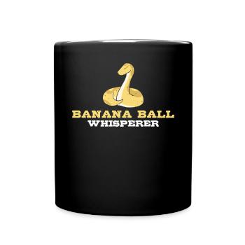 Banana Ball Python Flüsterer - Tasse einfarbig - Schwarz - Vorne