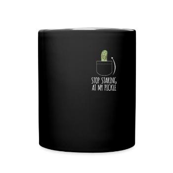 Sac de poitrine Pickle Shirt Cadeau - Mug uni - noir - Devant