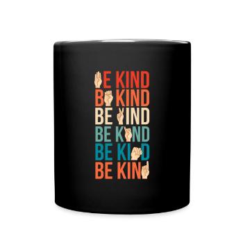 Être enfant sourd Sourd Cadeau de chemise - Mug uni - noir - Devant