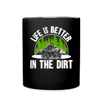 Quad ATV Offroad Quad Riders - Full Colour Mug - black - Front
