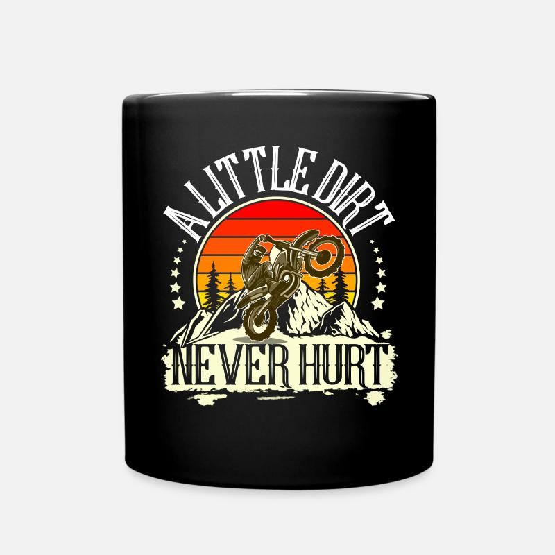 Motocross - Tasse einfarbig - Schwarz