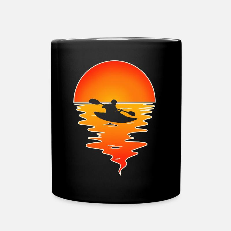 Kajak Kajakfahrer Kajaker - Tasse einfarbig - Schwarz