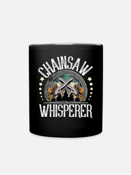 Holzfäller Baumfäller - Tasse einfarbig - Schwarz