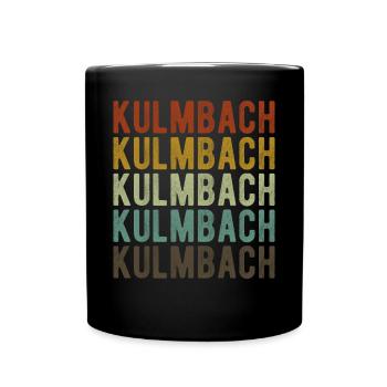 Kulmbach Stadt Retro Vintage - Tasse einfarbig - Schwarz - Vorne