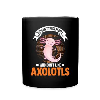 Axolotl Gift Tail Lurch Axolotl - Mug uni - noir - Devant