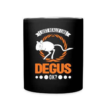 J’aime vraiment Degus, ok - Mug uni - noir - Devant