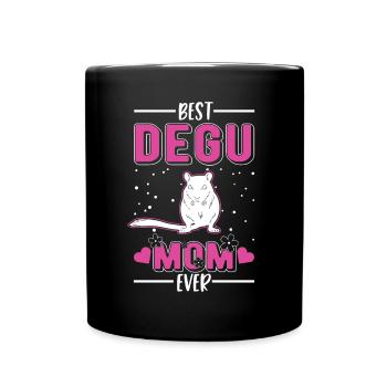 Best Degu Mom Ever Degu Mama - Tasse einfarbig - Schwarz - Vorne