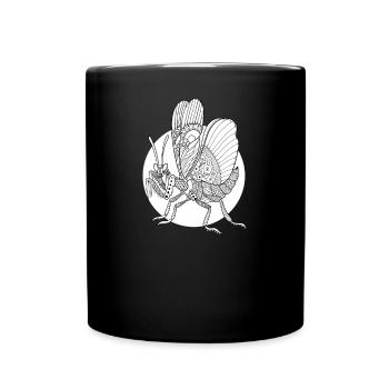 Praying Mantis I Mantis Insect Motif - Full Colour Mug - black - Front