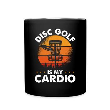 Disc Golf Is My Cardio - Full Colour Mug - black - Front