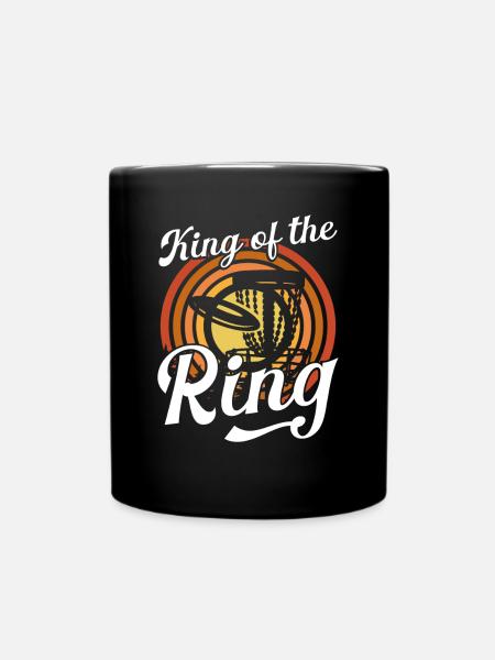 König Des Discgolf ring - Tasse einfarbig - Schwarz