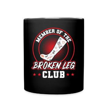 Member of the Broken-leg-club - Full Colour Mug - black - Front