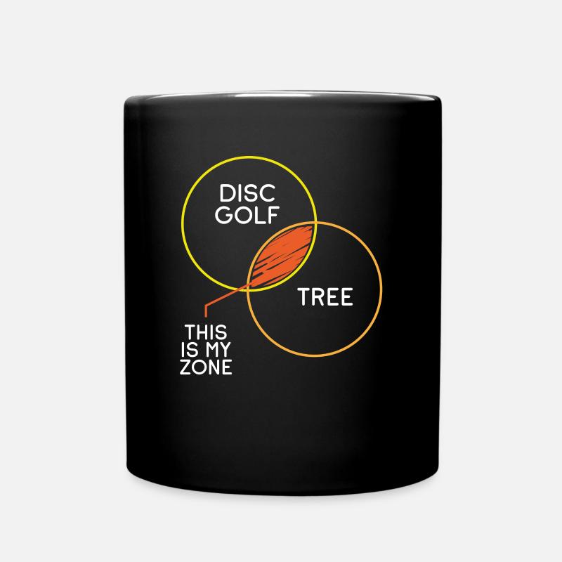 Disc Golf et Tree Zone - Mug uni - noir