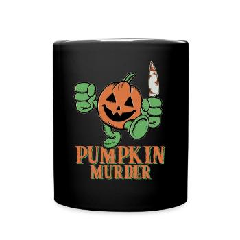 Greepy Pumpkin Murder Halloween Costume - Full Colour Mug - black - Front