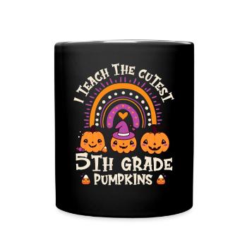 Greepy Pumpkin Murder Halloween Costume - Full Colour Mug - black - Front