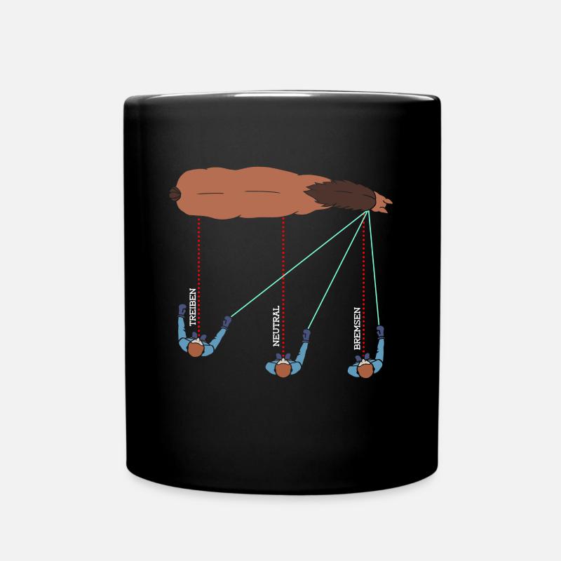 Chevaux de voltige équestre - Mug uni - noir