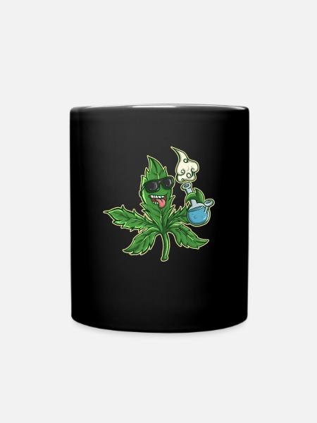 Cannabis - Tasse einfarbig - Schwarz