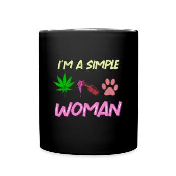 Cannabis - Mug uni - noir - Devant