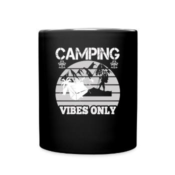 Camping Vibes - Full Colour Mug - black - Front