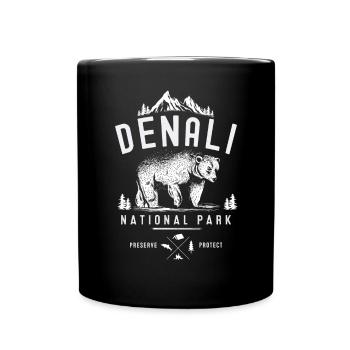 Alaska Tshirt Hommes Femmes Enfants USA Pôle Nord - Mug uni - noir - Devant