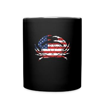 Crabe Tshirt Crabe Crevettes Scorpion Homard - Mug uni - noir - Devant