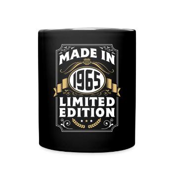 1965 Geburtstag Party Alter Baujahr - Tasse einfarbig - Schwarz - Vorne