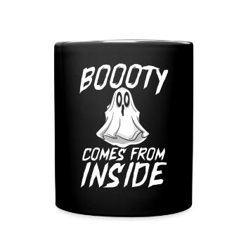 Halloween Tshirt Halloweenparty Mörder Killer Tod - Tasse einfarbig - Schwarz - Vorne