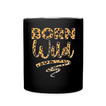 Né Faune Sauvage Animal Zookeeper Cheetah - Mug uni - noir - Devant