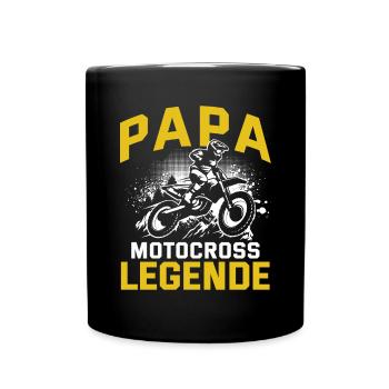Motocross Enduro Offroad Dirt Bike Superbike Motor - Tasse einfarbig - Schwarz - Vorne