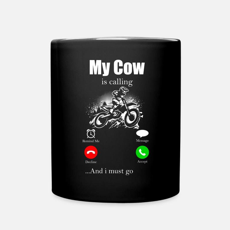 Motocross - Tasse einfarbig - Schwarz