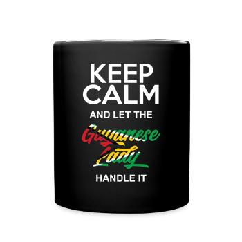 Guyanese Guyana Frau - Tasse einfarbig - Schwarz - Vorne