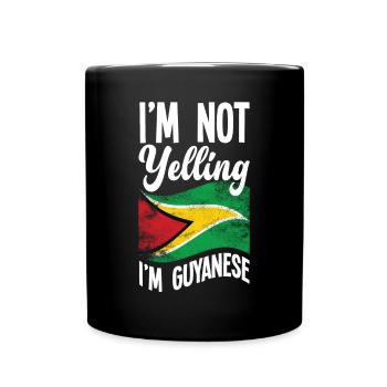 Je suis Guyan drôle Guyaner - Mug uni - noir - Devant