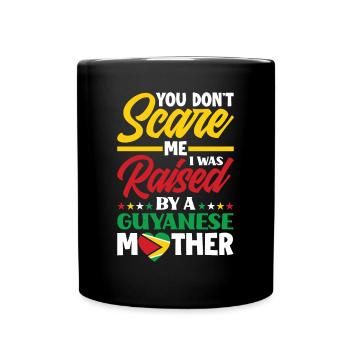 Aufgezogen Von Einer Guyanischen Mutter Guyana - Tasse einfarbig - Schwarz - Vorne