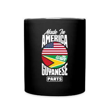 Made in America with parts from Guyana - Full Colour Mug - black - Front