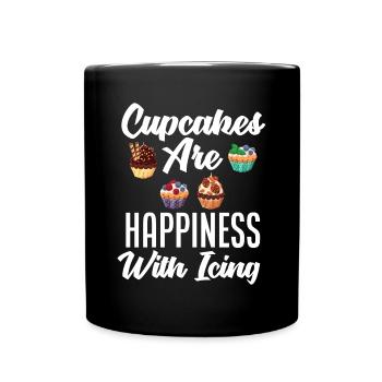 Lustiges Hobby Bäcker Geschenk - Tasse einfarbig - Schwarz - Vorne