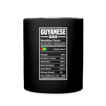 Guyanese father Guyana Guyanese father - Full Colour Mug - black - Front