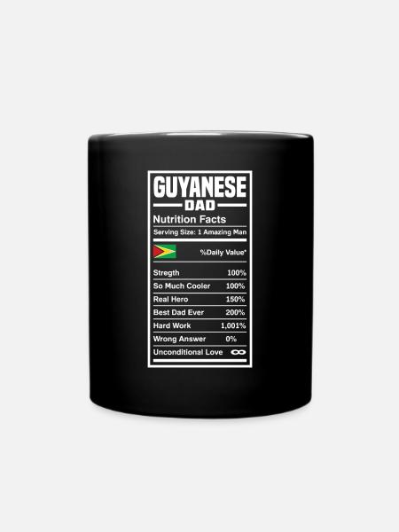 Guyanischer Vater Guyana Guyanischer Vater - Tasse einfarbig - Schwarz