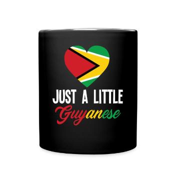 Just A Bit of Guyanese Guyana - Full Colour Mug - black - Front