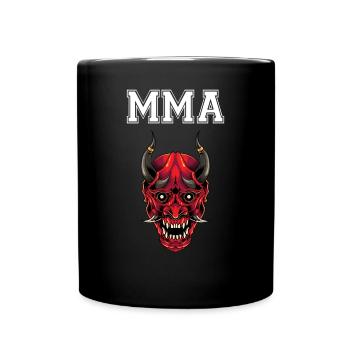 MMA Oni Dämon - Tasse einfarbig - Schwarz - Vorne