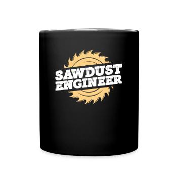 Sawdust engineer - Full Colour Mug - black - Front