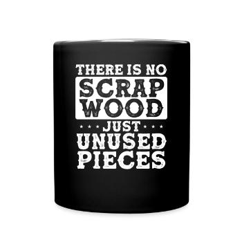 There is no residual wood - Full Colour Mug - black - Front