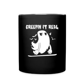 Creep It Real Spirit sur la chemise de snowboard - Mug uni - noir - Devant