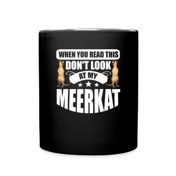 Suricate Cadeau Suricate Suricate - Mug uni - noir - Devant