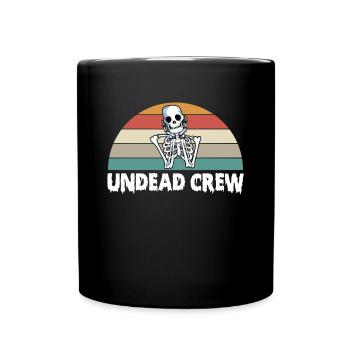 Undead Crew Halloween Skelett - Tasse einfarbig - Schwarz - Vorne