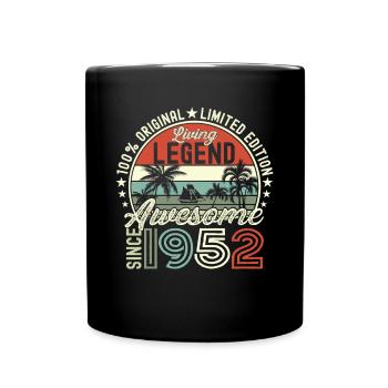 Superbe cadeau du 70e anniversaire de septembre 1952 - Mug uni - noir - Devant