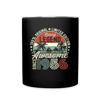 Awesome September 1956 66. Geburtstag Geschenk - Tasse einfarbig - Schwarz - Vorne