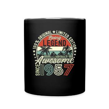 Awesome September 1957 65. Geburtstag Geschenk - Tasse einfarbig - Schwarz - Vorne